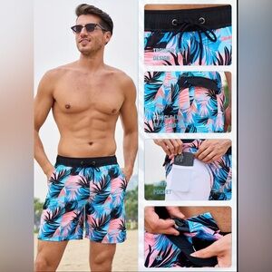 ❤️bundle only price❤️ NWOT men’s small boutique swim shorts 7 inseam